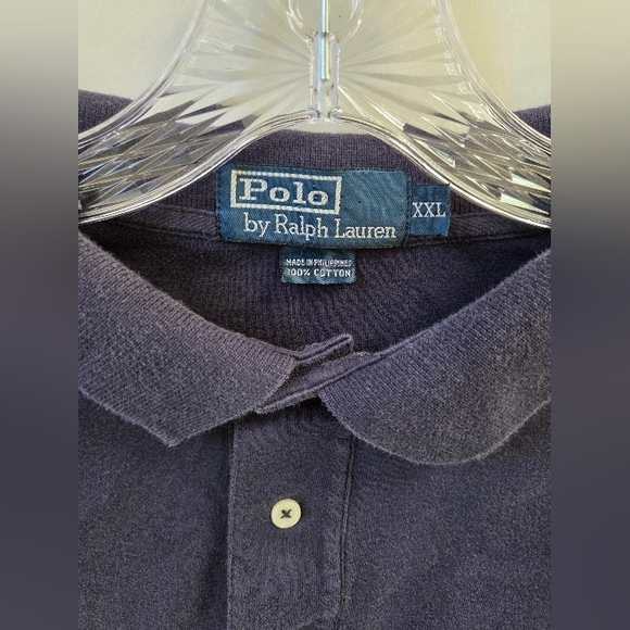 Polo Ralph Lauren Mens Short Sleeve Polo Shirts-2 Size XXL Navy/Blue Logo - Picture 6 of 15